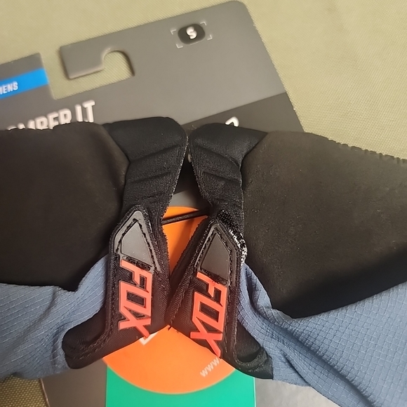 Adult Size Small Fox Racing Bomber LT Gloves Blue Steel - Picture 3 of 9